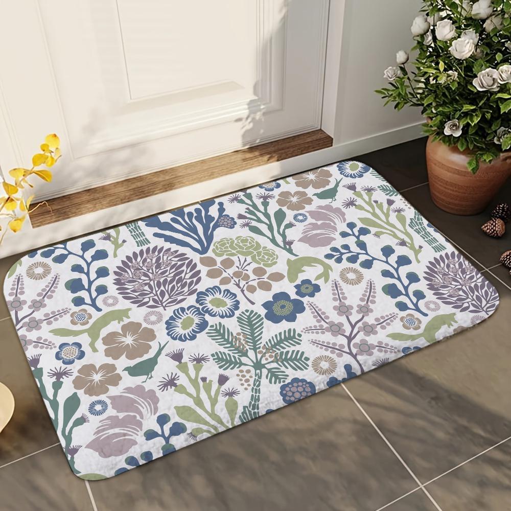 1 шт. Принтованные впитывающие коврики для ванной, противоскользящие коврики, товары для декора дома, ковры, коврики для пола для дома, кухни