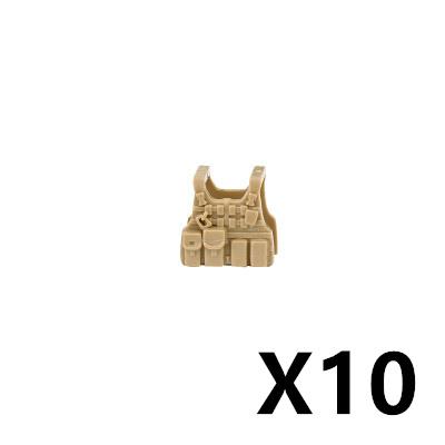 Military Soldiers Fighter Tactical Vest Accessories Building Block Rebound Clothes Armor Bricks Gift Toys For Children J083
