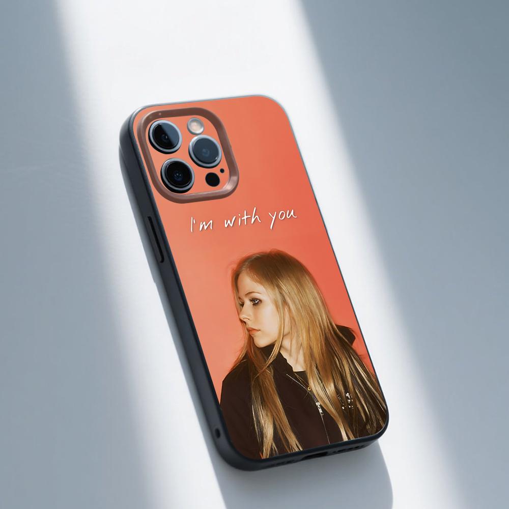A-Avril Skate punk L-Lavigne Чехол для телефона iPhone 16,15,14,13,12,11,Pro,Max,Plus,X,XS,SE,E,Mini,Мягкий силиконовый черный чехол
