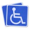 Strong Retroreflective Type, High Brightness, Disabled Facilities, International Symbol Stickers, Weatherproof, Durable, Strong Adhesive,