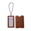 Pu Leather Luggage Tags Multicolor Hidden Pull Fixed with Lanyard Paper Travel Creative Suitcase Name Label Tags for Women Men