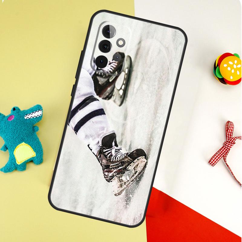 Спортивный чехол для телефона Samsung Galaxy A22 A32 A52 A54 A34 A14 A55 A35 A15 A53 A33 A13 A05 A06 A16 с изображением хоккея
