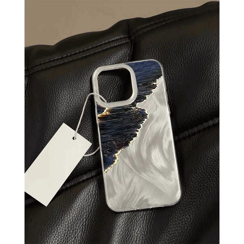 Super Cool Fashion Golden Coast Phone Case For iPhone 17 16 15 14 13 12 11 Pro Max XR XS MAX 7 8 PLUS INS Shockproof Laser Cover
