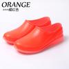 Water Shoes Women's Non-slip Korean Version of Fashion Rain Boots Luminous Work Rubber Shoes White Kitchen Waterproof Light Mouth Low-top Rain Shoes