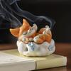 Nine-tailed Fox Incense Burner Decoration Chinese Style Vintage Fox Resin