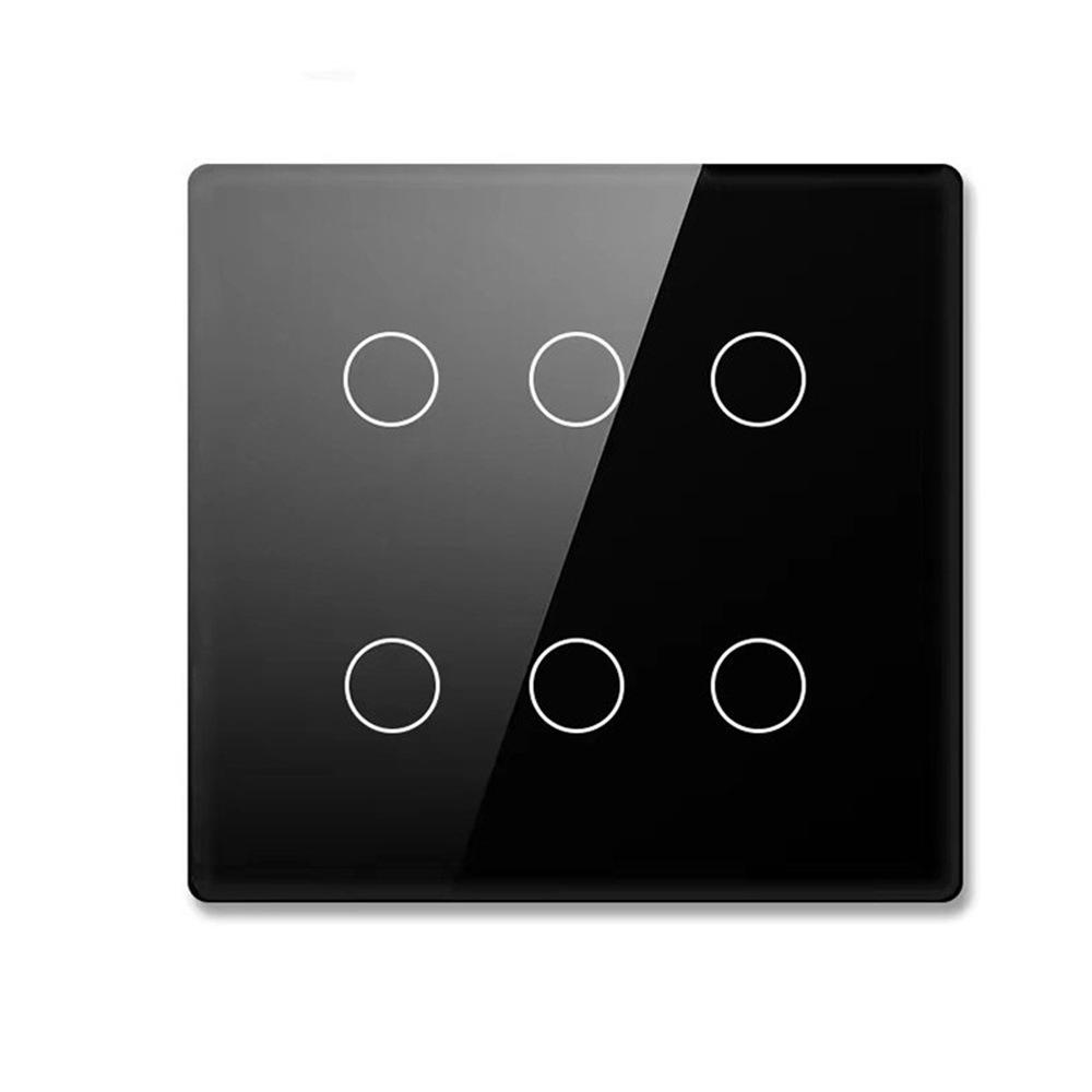 Сенсорная панель управления RF433 Wi-Fi Bluetooth европейского стандарта для управления по времени, нейтральный провод не требуется.