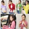 Sun Protection Clothing Ruffled Sun Protection Shawl Pleated Scarf Chiffon Scarf Women Driving and Cycling Sun Protection Sleeves