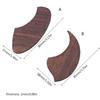 Anti-scratch Ukulele Pickguard Teardrop Shape Pick Guard Rosewood Shield Portable Ukulele Accessories for Ukulele Player