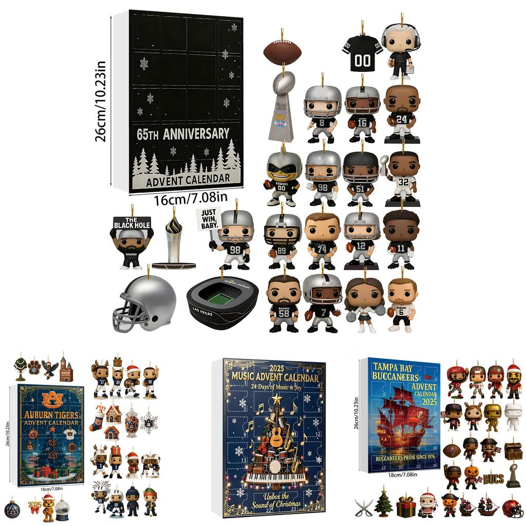 Арсенал Ливерпуль Футбол Акриловый Рождественский Блайнд Бокс Украшение на Елку с Мультяшными Персонажами для Праздничного Декора