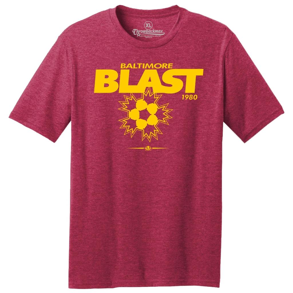 Baltimore Blast 1980 Logo MISL Soccer TRI-BLEND Tee Shirt