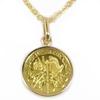 И я ювелирные изделия чистое золото австрийская гармония золотая монета кулон ожерелье K24 золото [You Box] (1/25 унции) [Подарочная упаковка]