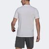 Adidas Solid Color Logo Sports Short Sleeve T-Shirt Men Tops White GR0517