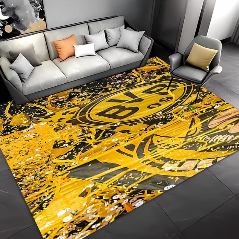 1pc Borussia Dortmund Entrance Mat, Non-Slip Mat Area Rug,Room Decor, Outdoor Decor, Kitchen Rug,Doormat - Machine Washable, Easy to Clean