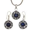 Комплект ювелирных изделий из танзанита, кварцевый драгоценный камень, подвеска, ожерелье 18-20 дюймов