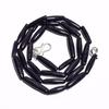 Natural Blue Sandstone Gemstone Double Cone Smooth Beads Necklace 17" UB-3560 UB-3560