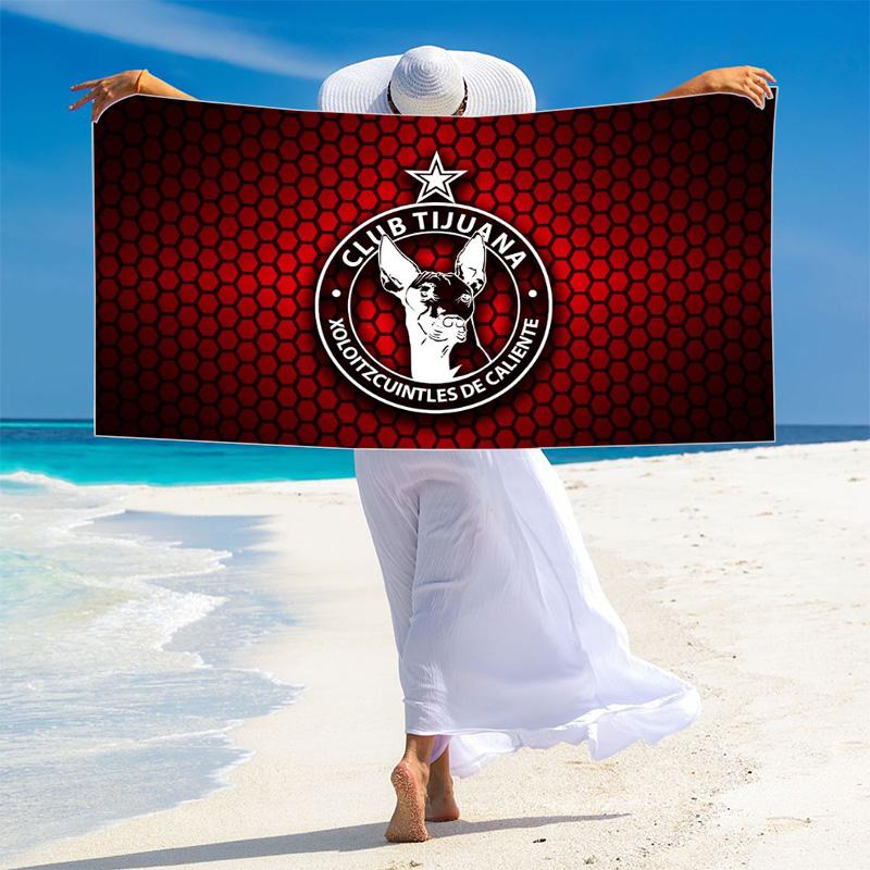Club Tijuana Logo Print Beach Towel, Large Soft Quick Dry Towel for Beach Camping Swimming