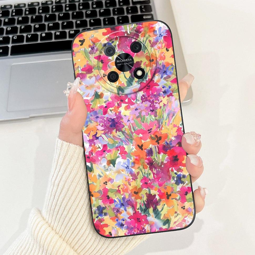 Новый чехол для Huawei Nova Y90 Чехол Модный чехол-кролик для телефона Huawei Nova Y90 NovaY90 CTR-LX1 Ударопрочный мягкий задний чехол
