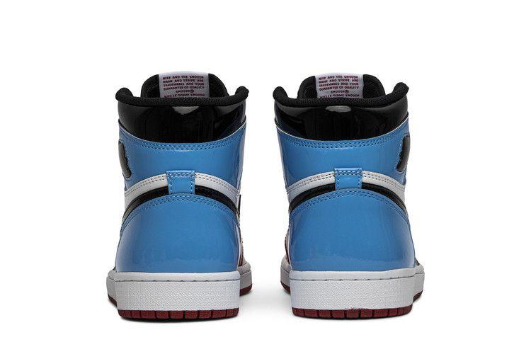 Мужские кроссовки Nike Jordan 1 Retro High Fearless UNC Chicago Белые/Университетский синий-Ярко-красный-Черный