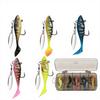 Bionic Artificial Soft Bait Full Swimming Layer Cock Bass Lure Fishing with Hooks for River Lake & Stream