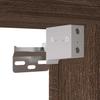 TV Wall Cabinet with LED Lighting Brown Oak Effect 100 x 31 x 45 cm