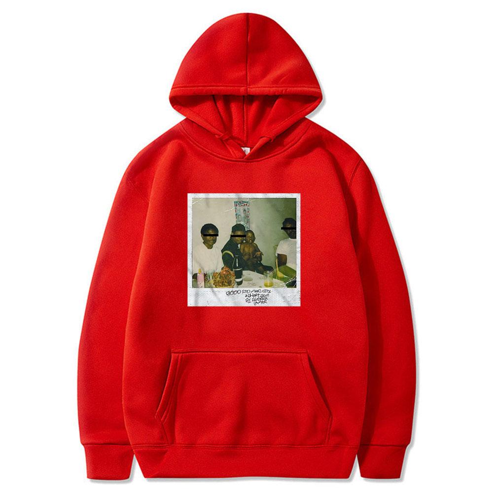 Толстовки с капюшоном Kendrick Lamar Good Kid Print Vintage Sweatshirts Women Fashion Neutral Sweatshirt Oversize Hoodie Coat Tracksuit