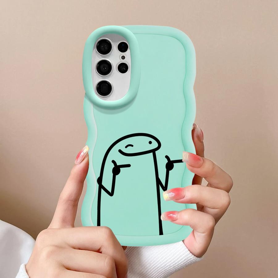 Крутой Чехол-Крышка для Телефона с Мягким Рисунком 'Cool Line People' для Samsung Galaxy S22 Ultra S24 S20 FE S21 S25 S23 Plus A25 A26 A34 A54 A35 A55 A24 A36