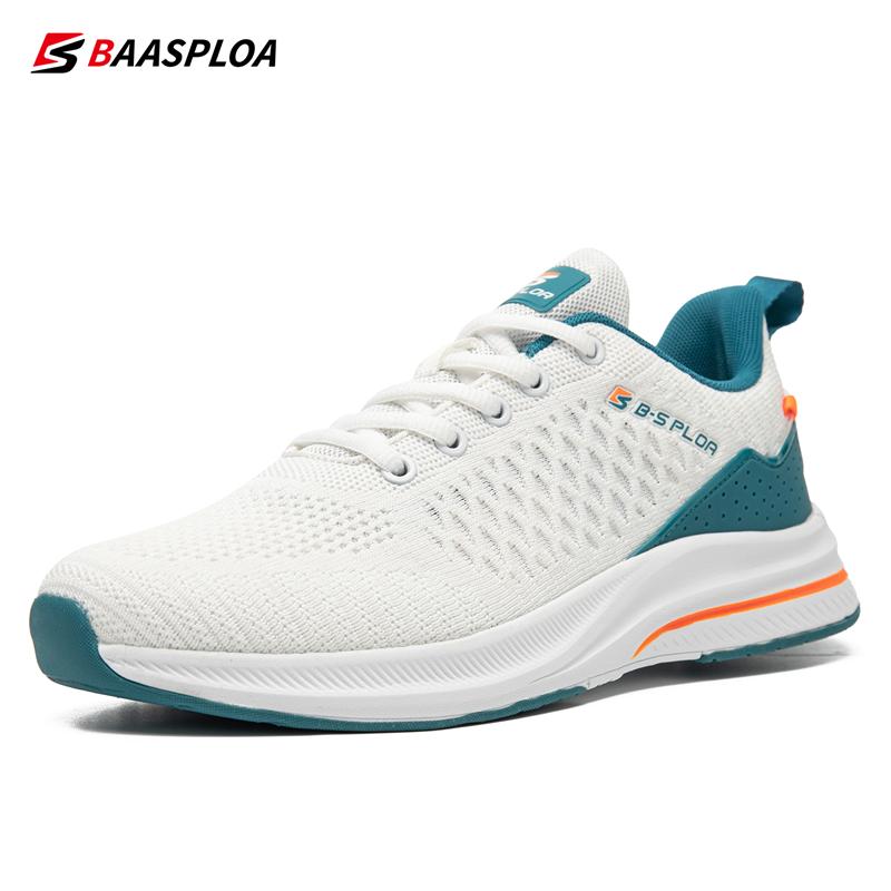 BAASPLOA Мужская обувь, вязаная повседневная прогулочная обувь, дышащие модные кроссовки, оригинальные легкие амортизирующие мужские теннисные туфли