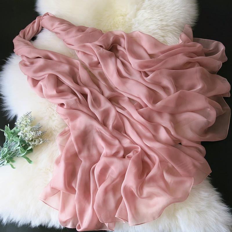 Китайский красный длинный шарф женский осенне-зимний длинный дизайн накидка новинка 100% шелковый шаль-шарф утолщенный шифон очень длинные шарфы