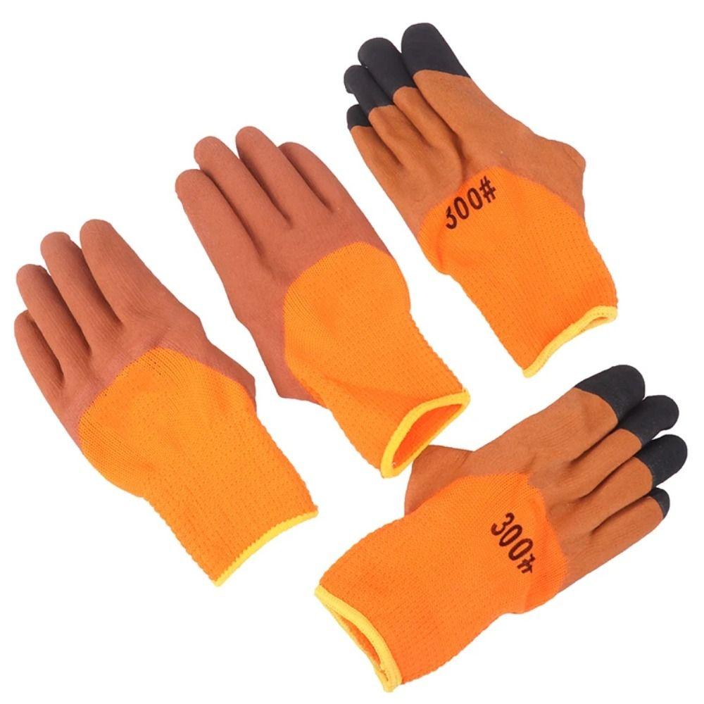 1 Pair Yellow Work Gloves Nitrile Pet Glove Safety Suppliers Protective Glove Work