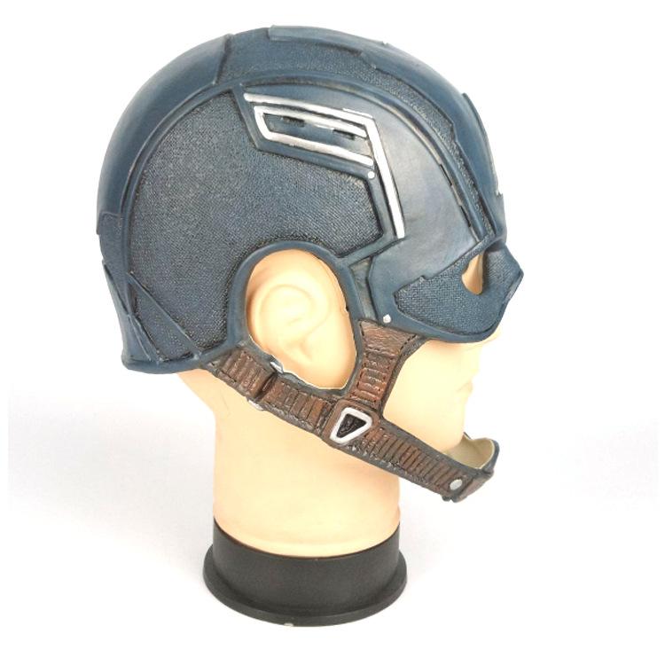 Captain America Mask3Civil War Latex Mask Marvel Hero Headgear Party Halloween Captain America Mask