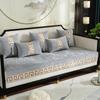 Classical Thicken Chenille Sofa Cover  Modern Soft Anti-slip Sectional Sofa Towel Luxury Solid Color Couch Covers Gray Cushions