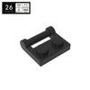BRICKE 1x2 Hinge Plate with Side Handle, Compatible with LEGO 48336 MOC Blocks