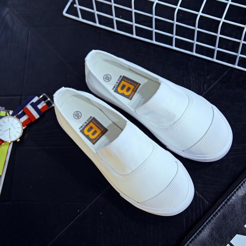 2025 Осень Новые Слипоны для Влюбленных Холщовые Туфли Женские На Все Случаи Жизни Тренд Белые Туфли Летние Студенческие На Плоской Подошве Повседневные Мужские Кроссовки