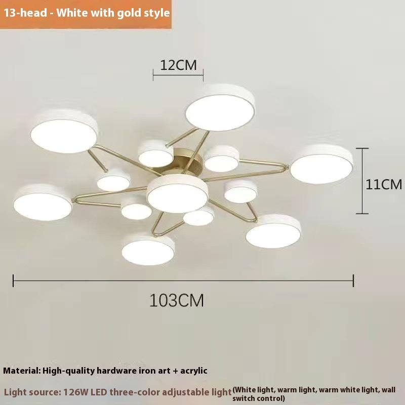 Освещение гостиной, потолочные светильники, креативные и персонализированные светильники для столовой, современные и простые люстры для спальни