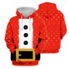 Funny Design Christmas Dress 3D Printed Hoodies For Men Clothes Fashion New In Hoodie Sweatshirts Santa Claus Cosplay Y2k Tops