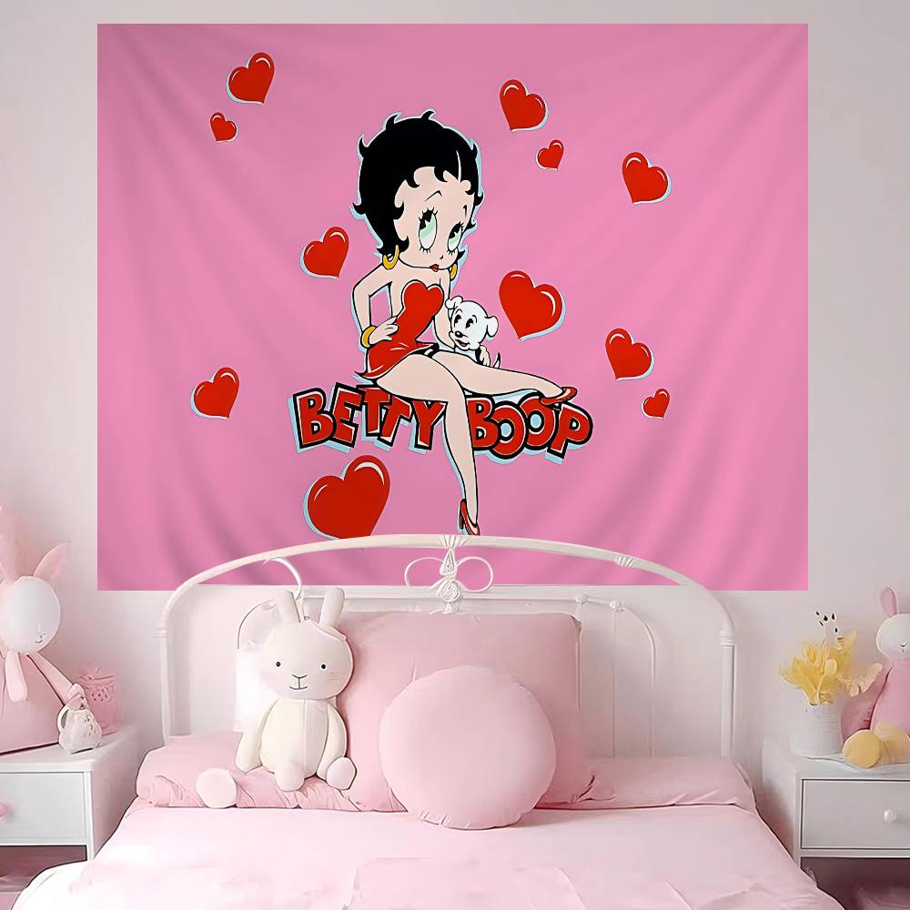 BBetty Girl BBoops Colorful Tapestry Wall Hanging Bohemian Wall Tapestries Mandala Wall Hanging Sheets
