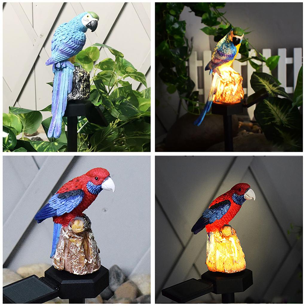 Garden Decoration Resin Parrot Solar light Garden Light