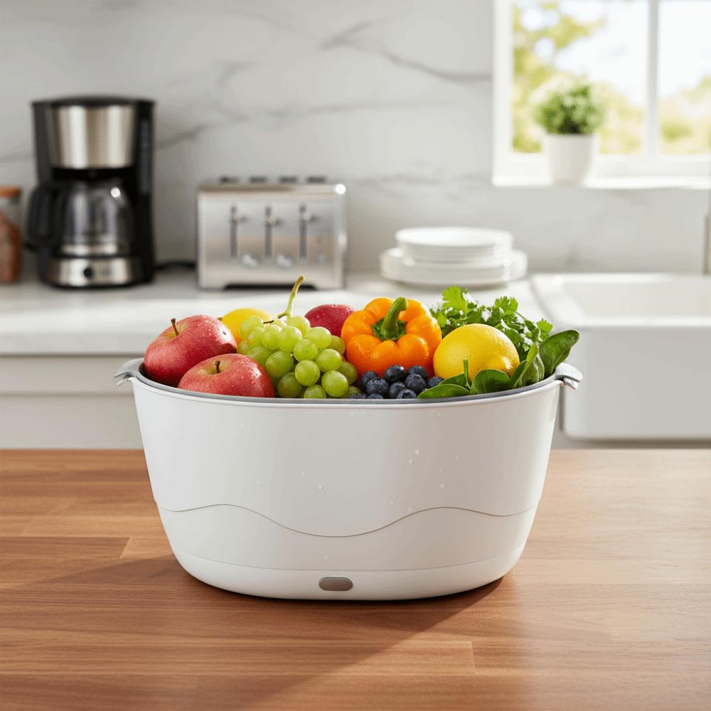 Shock-absorbing Electric Vegetable Washing Basket Vegetable Fruit Purifier  for Vegetable Fruits