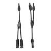 1 Pair Solar Panel Y Branch Parallel Cable 2 To 1 Solar Connectors Y Branch Parallel Adapter Cable