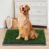 Artificial Grass Dog Pee Pads with Tray Anti-Splash Dog Potty Pan Fake Grass Turf Pet Toilet for Puppy Indoor Outdoor Potty Training