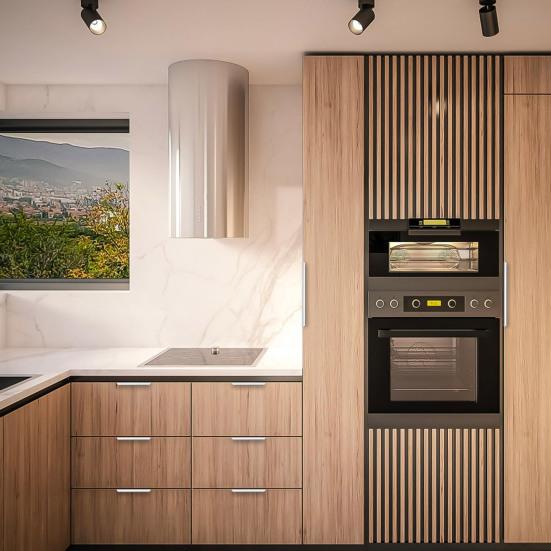 Ручка шкафа для пальцев Нержавеющая полированная поверхность Закругленный край Ручка шкафа для пальцев Скрытая ручка