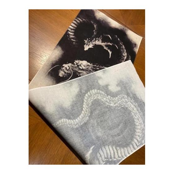 Ukiyo-e Tenugui Towel - Cloud Dragon by Hokusai - 100% Cotton - Made in Japan