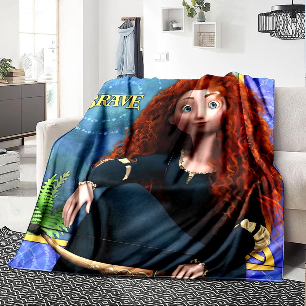 1pc Meridas Brave Adventure flannel Blanket for Super Soft Cute Comfort Blanket for Travel Bedding Couch Sofa Blanket Y73015