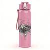 1PC Sublime Band Vintage Album Print 750ml colorful plastic sports water bottle leakproof pop up lid with straw for outdoor work home use
