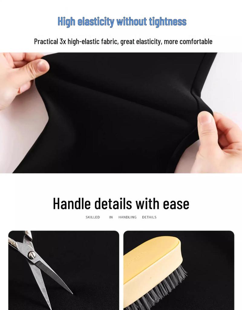 2024 Women's High-Waisted Elastic Slim Fit Black Flared Pants