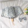 UV Protection Sunshade Umbrella Floral Patterns Dual Use Umbrella  Travel