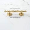 Solid Brass Cabinet Pulls Brushed Antique Brass Drawer Knobs Wardrobe Handles  For Wardrobes