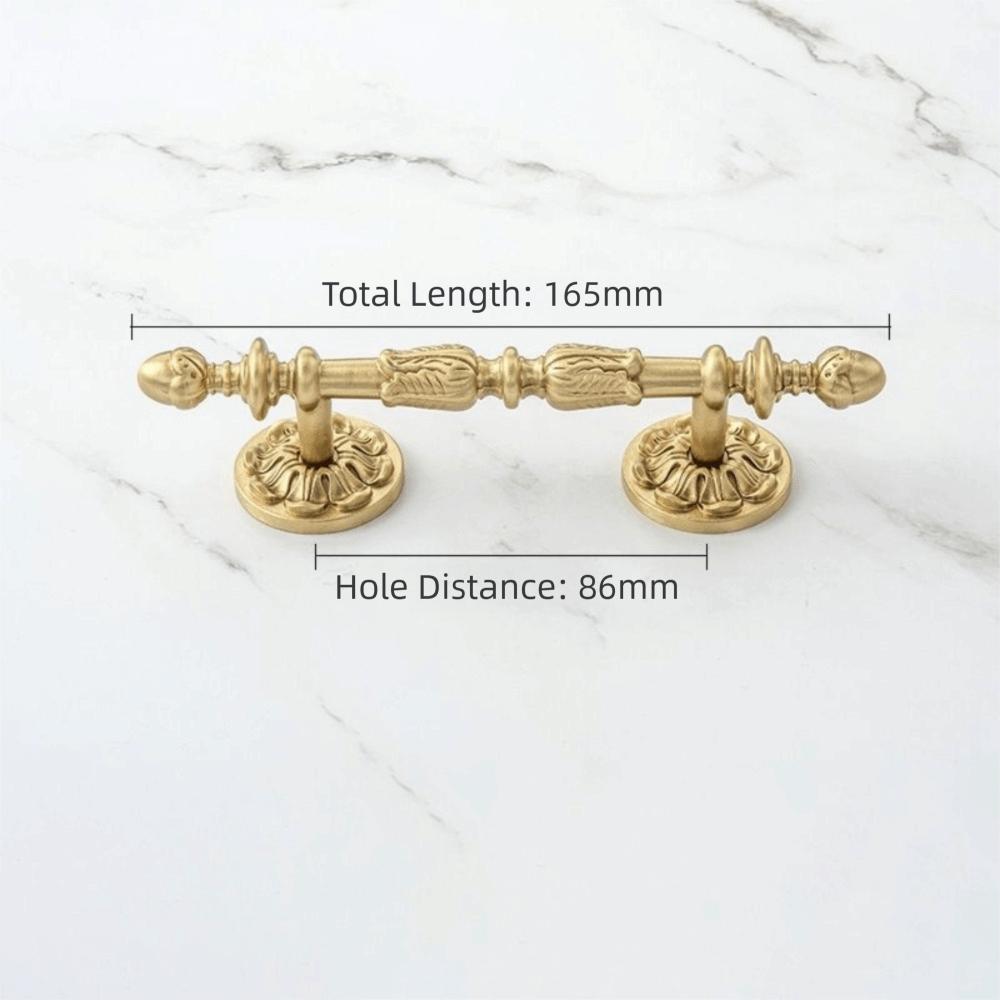 Solid Brass Cabinet Pulls Antique Bronze Finish Drawer Knobs Durable Wardrobe Handles Bedroom Use
