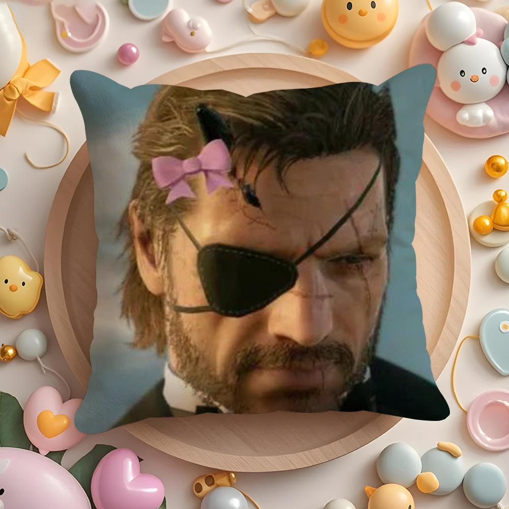 Metal Gear Solid Delta Eater Наволочка Плюшевая Ткань Мягкая Двусторонняя Печать Диван Теплый Зимний Домашний Подарок Наволочка