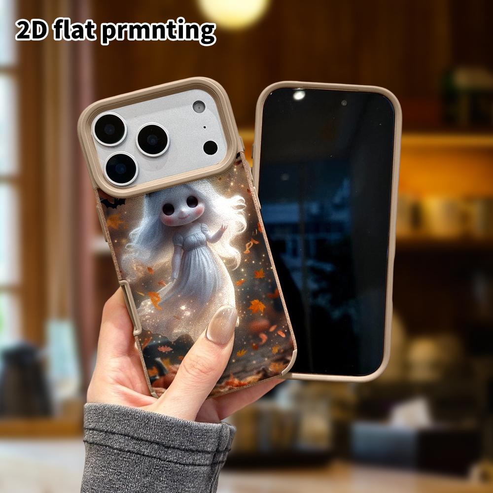 Phone Case: Lambskin 2D Flat Samsung Galaxy A34 A35 M05 M06 S20 S22 S21 FE Plus 5G Protective Case, Ghost Girl, Christmas and Halloween Gifts
